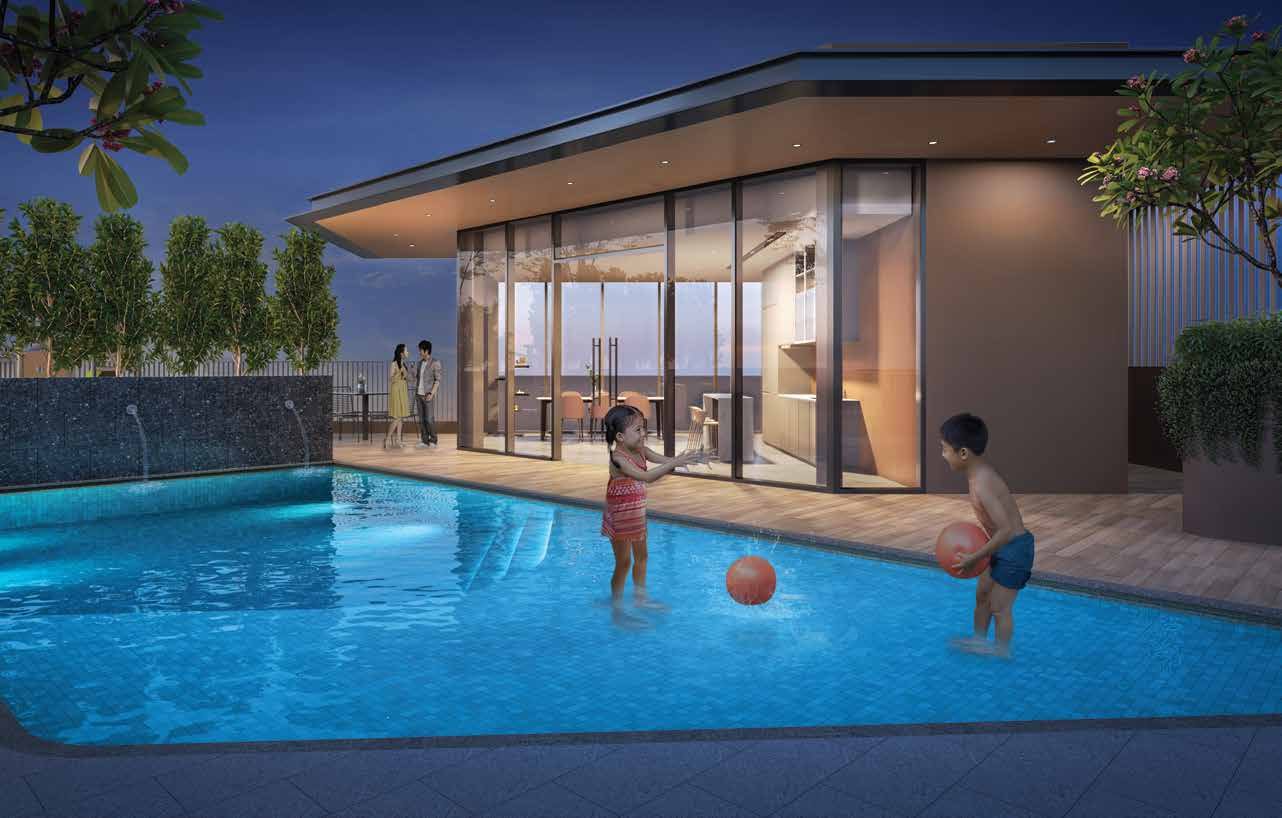 Clubhouse and kids’ pool (artist’s impression)